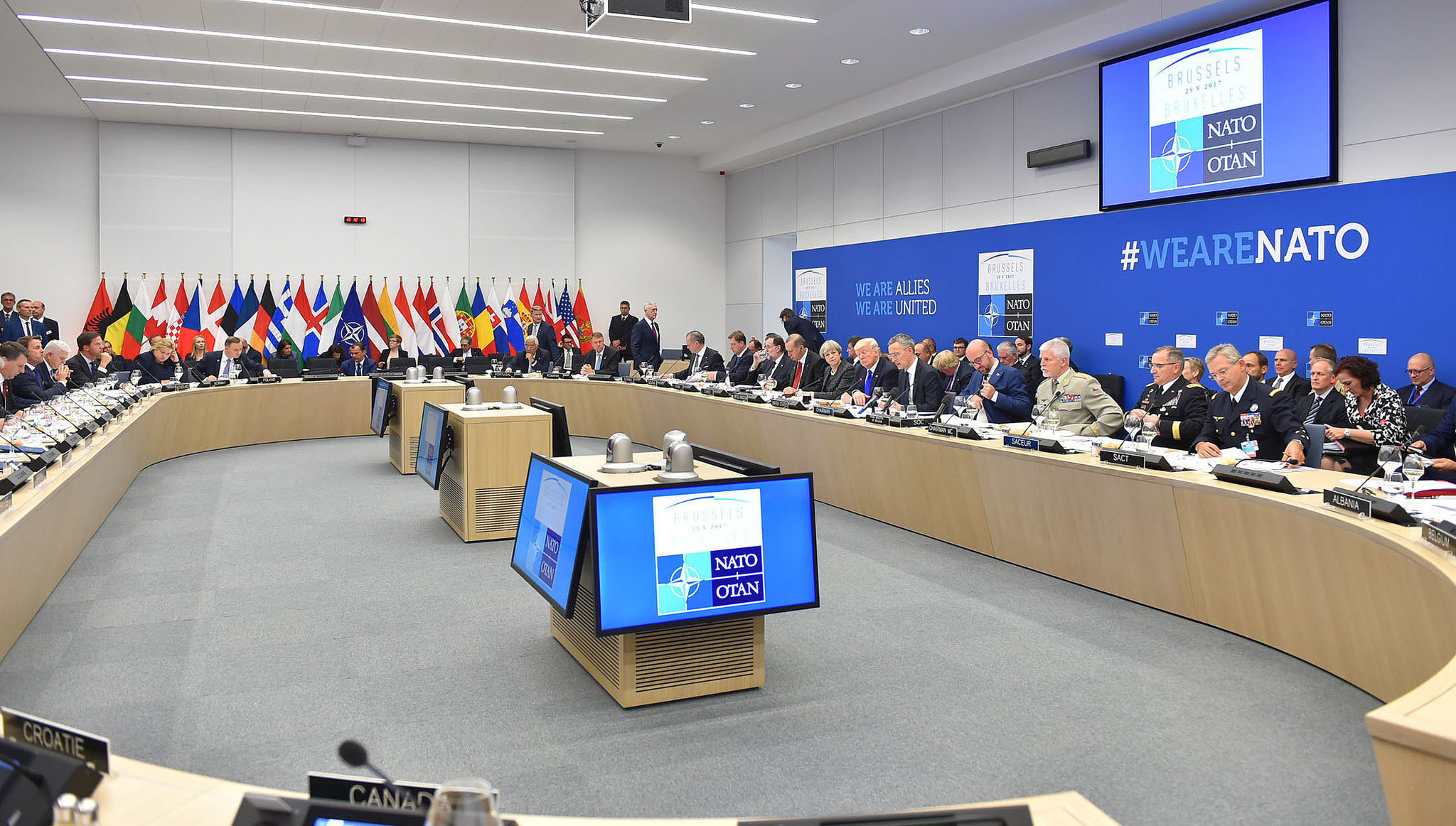 Саммит НАТО в Брюсселе, 25 мая 2017 