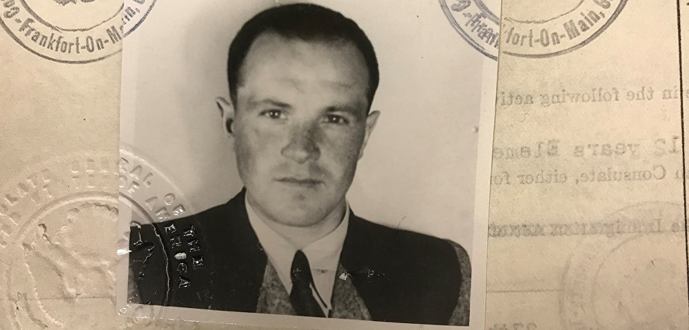 Яков Палий, фотография на американской визе 1949 года