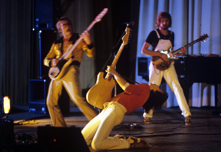 Эстонская рок-группа "Магнетик бэнд" во время выступления, 1983 год