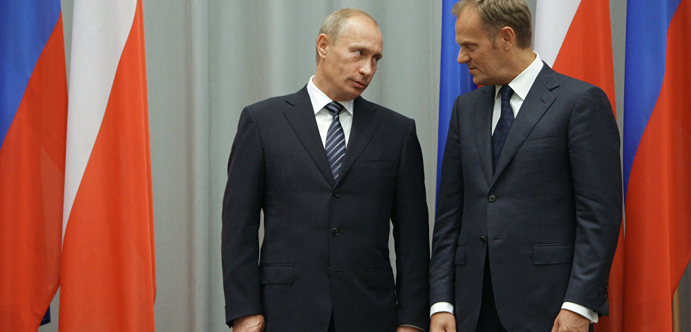 Владимир Путин и Дональд Туск. Архивное фото