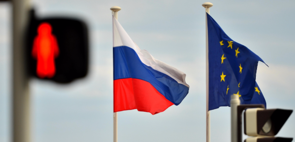 Россия и ЕС, флаги