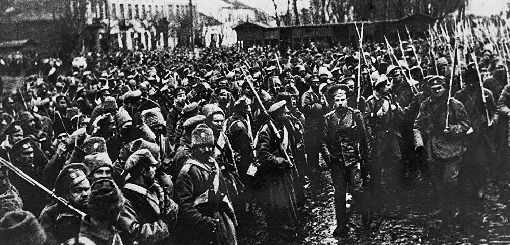 Первая Мировая война 1914-1918 гг. Галицинский фронт. Русские войска вступают в город Черновицы (Северная Буковина) в 1916 году