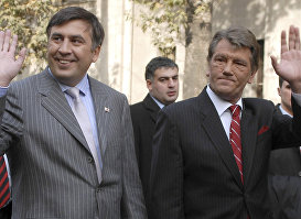 Михаил Саакашвили и Виктор Ющенко