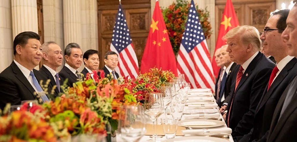 Встреча президента США Дональда Трампа и председателя КНР Си Цзиньпина