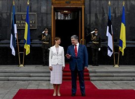 Встреча Президента Украины Петра Порошенко (справа) с Президентом Эстонской Республики Керсти Кальюлайд (сслева), 22 мая 2018