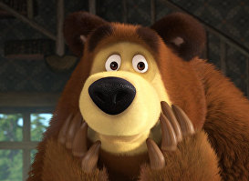 Кадр из мультфильма "Маша и Медведь"