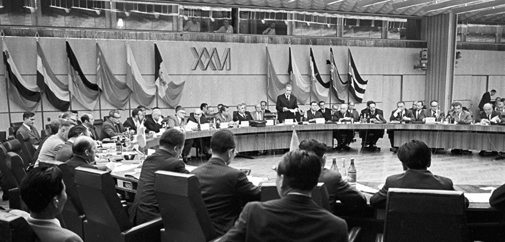 Открытие 26 сессии Совета Экономической Взаимопомощи, 1972 год
