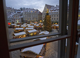 Рождественский базар на Ратушной площади Таллина