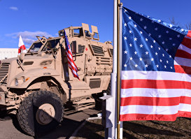 Военная техника и флаг США