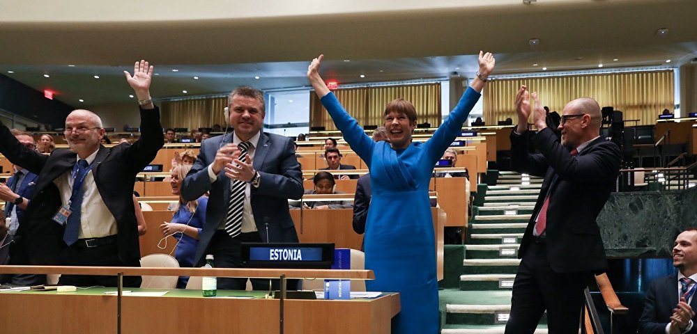 Президент Эстонии Керсти Кальюлайд на Генеральной Ассамблее ООН, 7 июня 2019