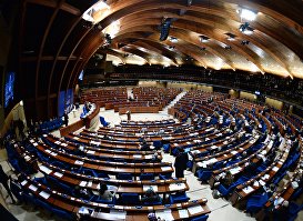 Делегаты в зале на пленарном заседании зимней сессии Парламентской ассамблеи Совета Европы (ПАСЕ). Архивное фото