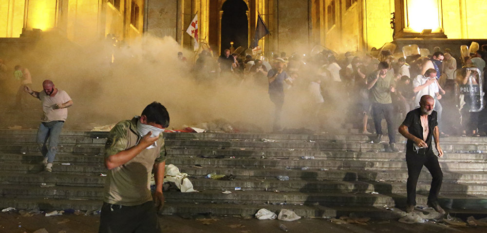 Акции протеста в Тбилиси, Грузия, 21 июня 2019 года