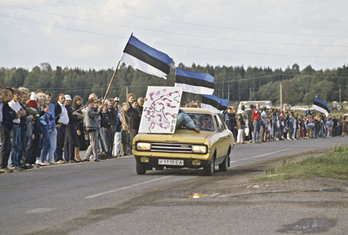 Акция "Балтийский путь" 23 августа 1989 года.