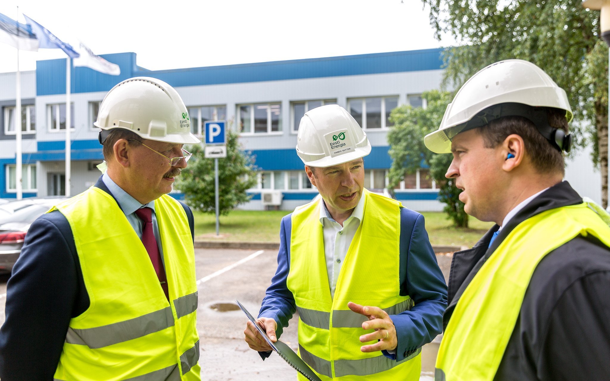 Встреча премьер-министра Эстонии Юри Ратаса с энергетиками Нарвы, 9 июля 2019