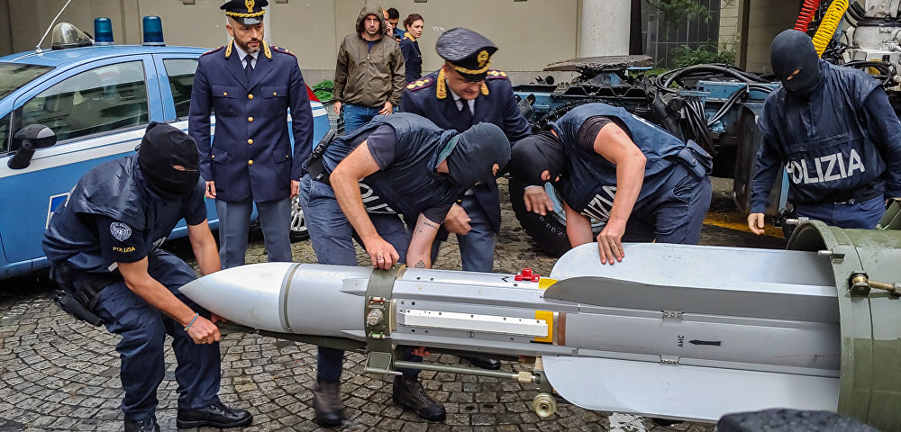 Конфискованная полицией Италии ракета