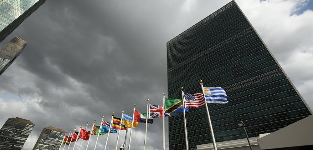 Штаб-квартира Организации Объединенных Наций в Нью-Йорке.