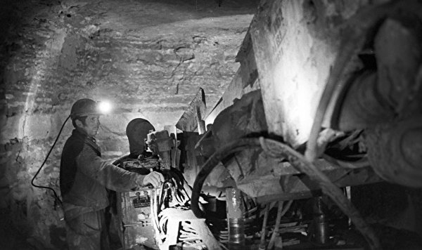 Сланцевая шахта "Эстония", 1975 год