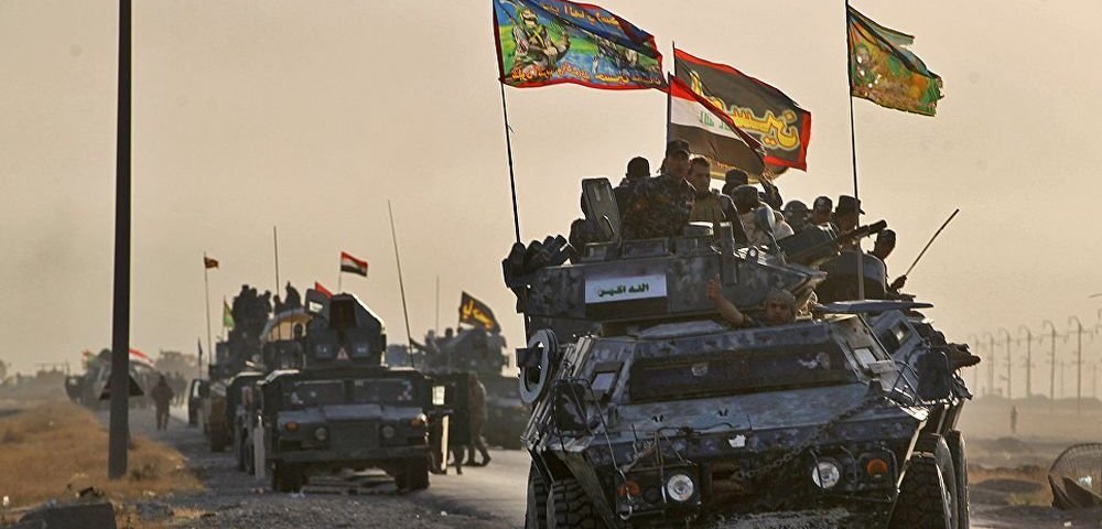 Наступление правительственных сил и формирований пешмерга на Мосул в Ираке.