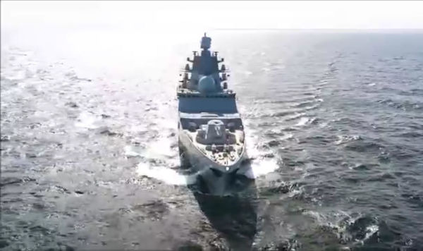Испытания новейшего российского фрегата "Адмирал Касатонов" прошли в Баренцевом море