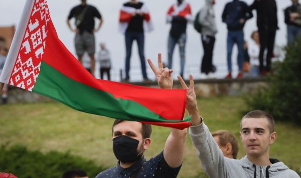 Акции протеста в Минске после оглашения результатов президентских выборов, 12 августа 2020